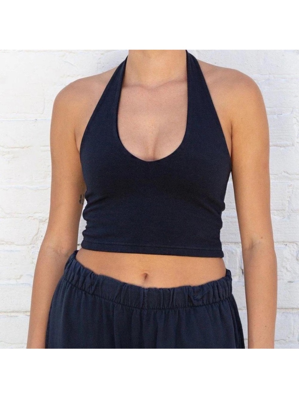 Brandy Melville Black Halter Top